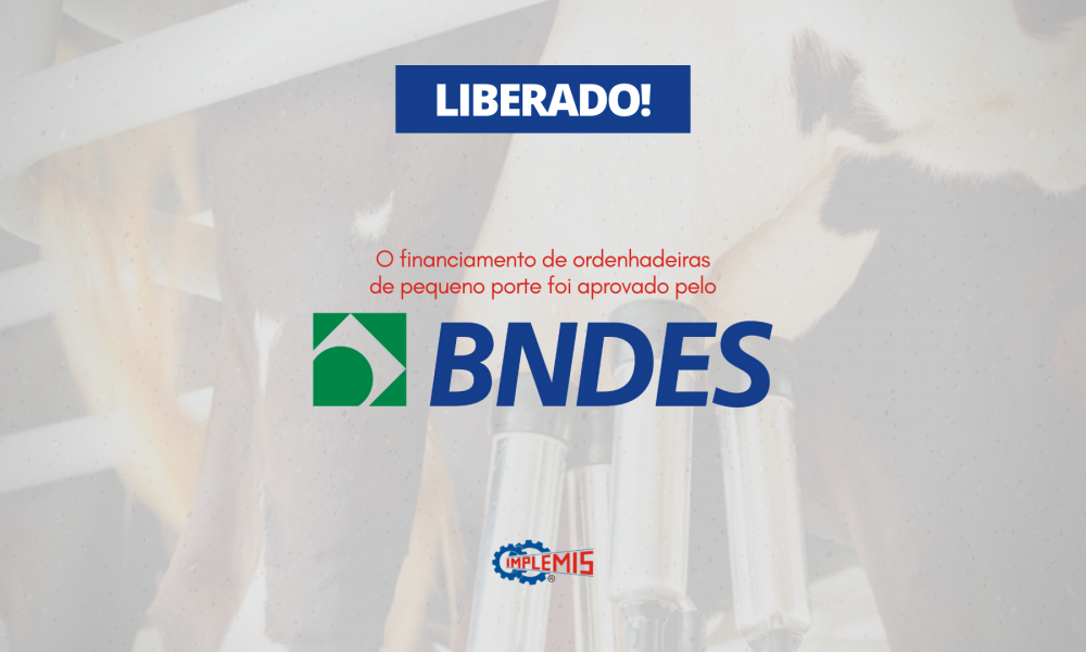 BNDES liberou financiamento para pequenas ordenhadeiras